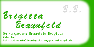 brigitta braunfeld business card